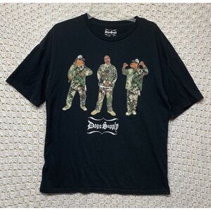Dogg Supply T-Shirt by Snoop Dogg Mens‎ Sz M Black Graphic Tee Camuflaje